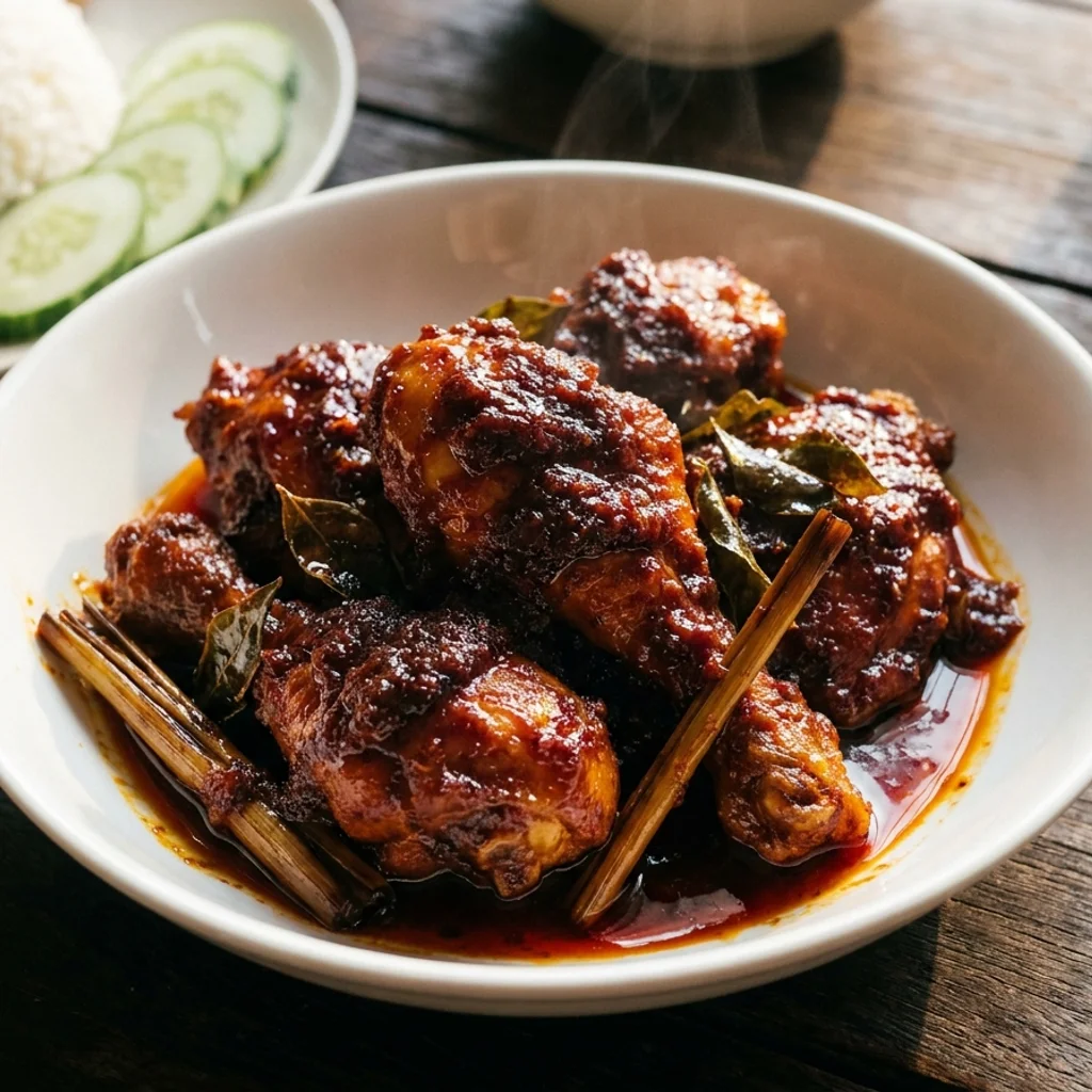 Ayam Masak Bali Serai Banyak Sambal Pekat Berkilat