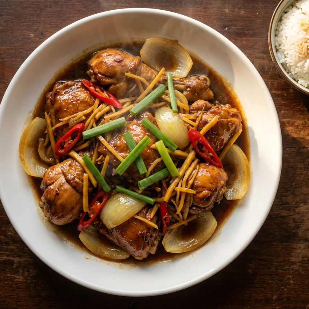 Ayam Masak Halia Kicap Mudah dan Wangi