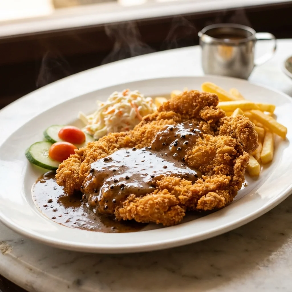 Chicken Chop Rangup Sos Lada Hitam Homemade
