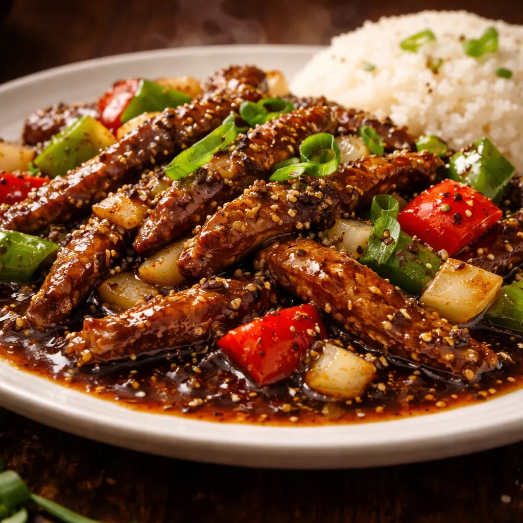 Daging Masak Black Pepper Sos Pekat