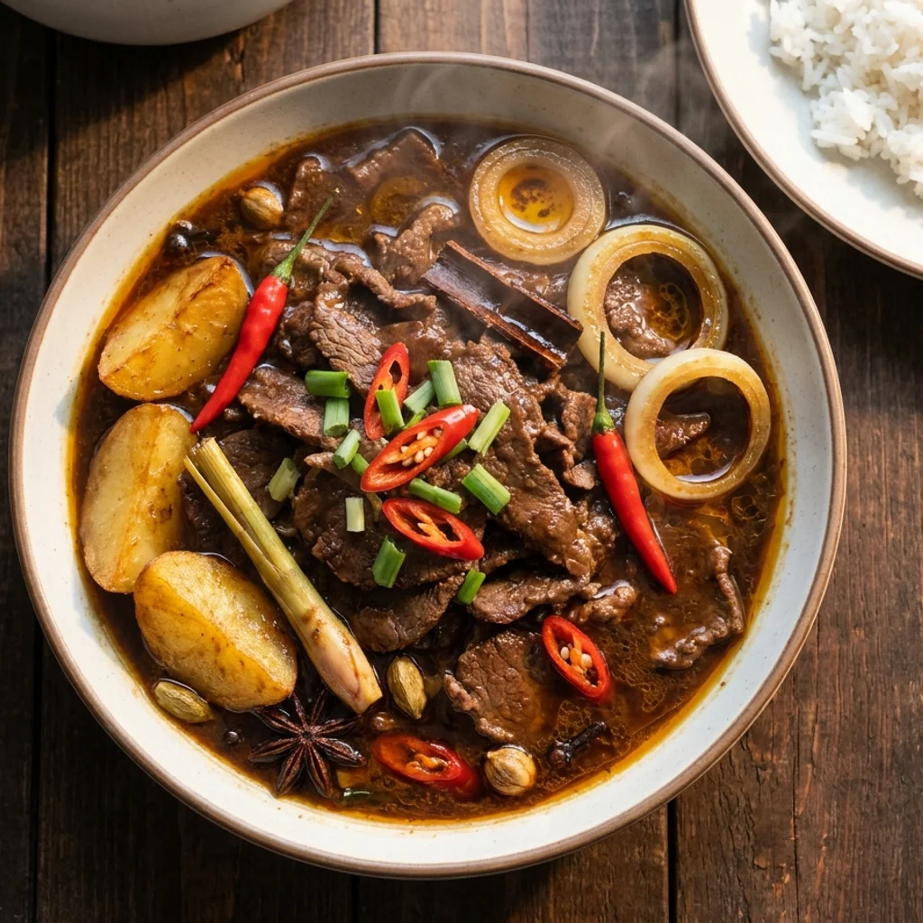Daging Masak Kicap Berkentang Kuah Pekat