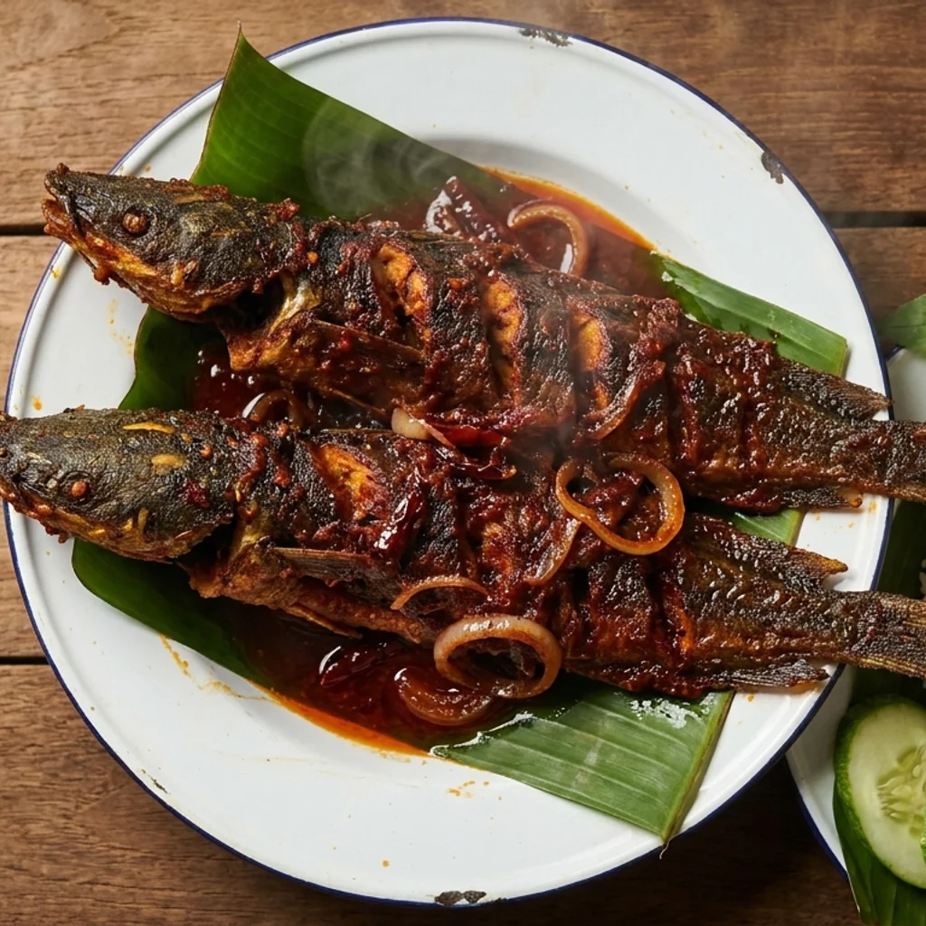 Ikan Keli Goreng Berlada Garing Tanpa Hanyir