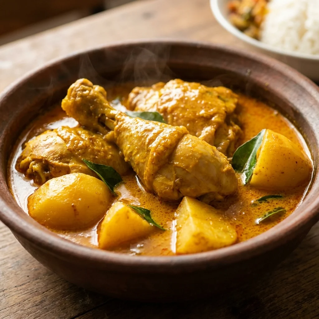 Resepi Kari Ayam Berkrim Pekat (Santan Tak Pecah)