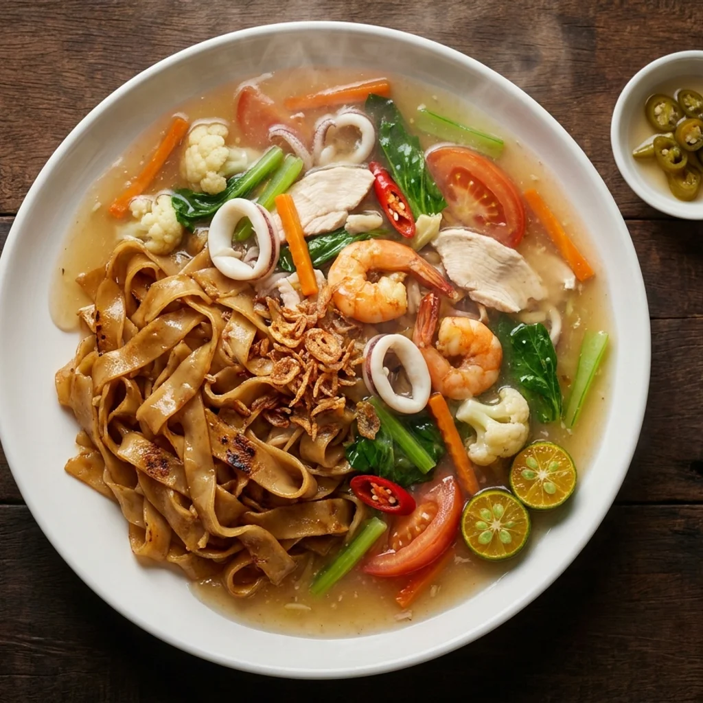 Kuey Teow Ladna Kuah Pekat Ala Thai