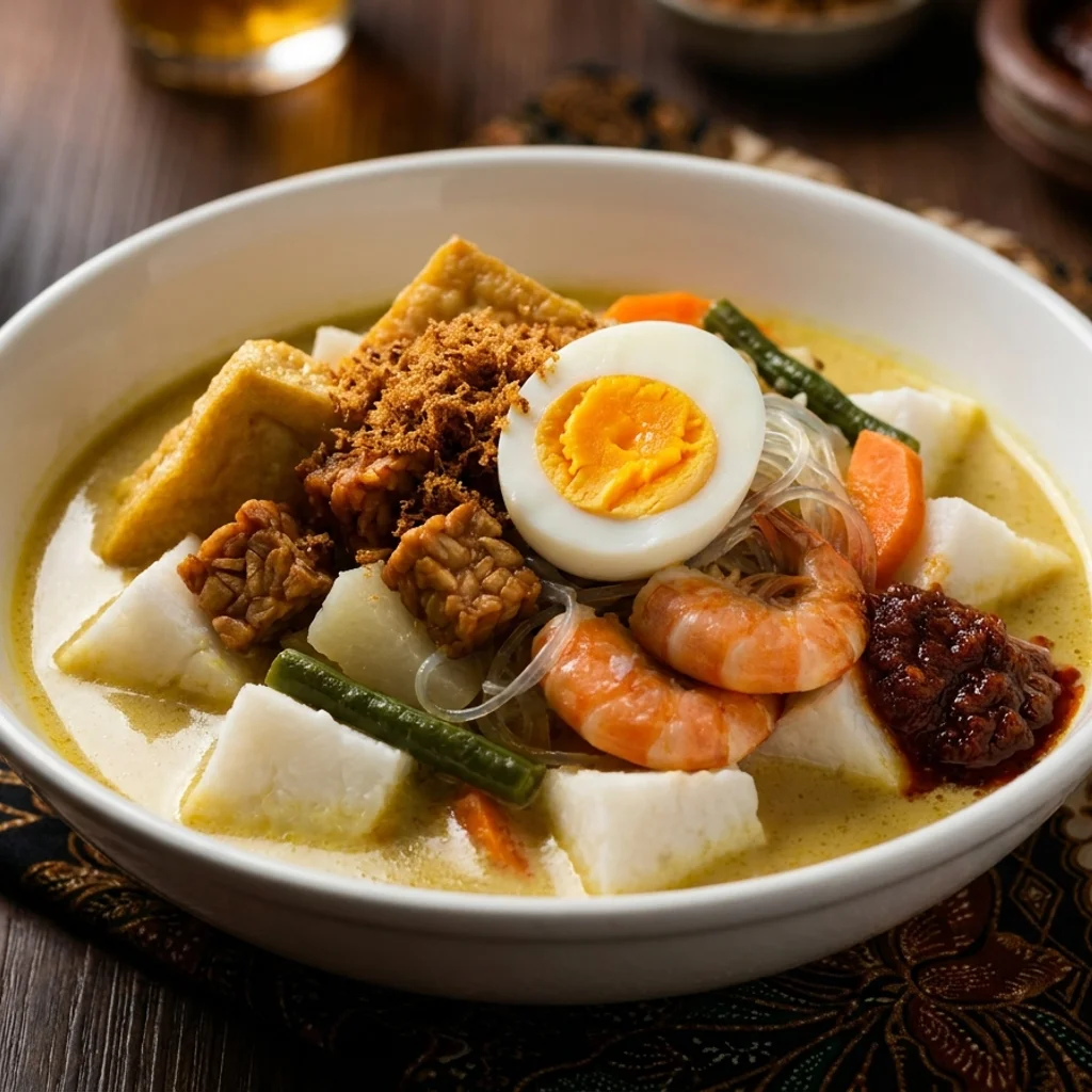 Lontong Kuah Lodeh Tradisional