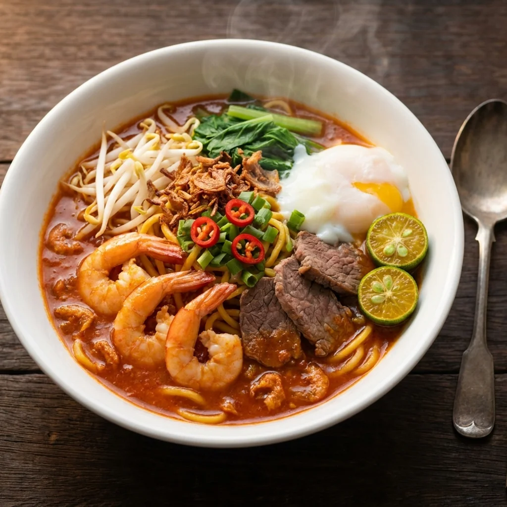 Mee Bandung Muar Asli Kuah Pekat Beraroma Udang