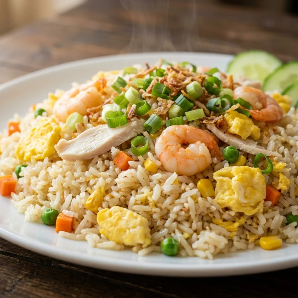 Nasi Goreng Cina Tak Pedas Wangi Minyak Bijan
