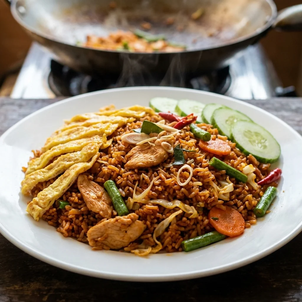 Nasi Goreng Paprik Ayam Ala Thai Pedas Manis