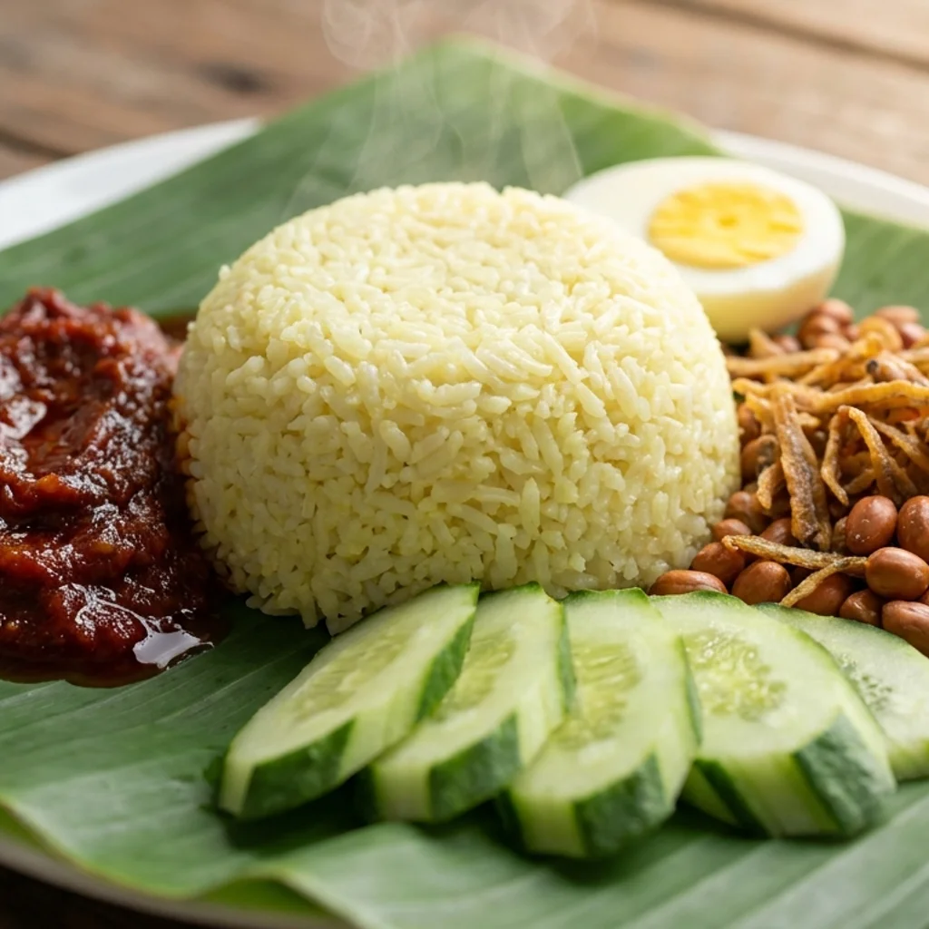 Nasi Lemak Bungkus Daun Pisang