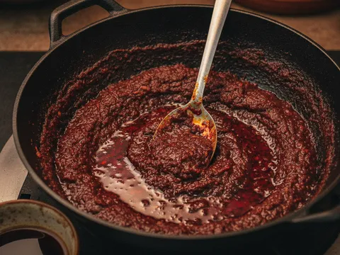 Sambal tumis yang sudah pecah minyak