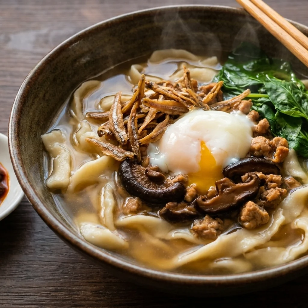 Mee Pan Homemade Koyak Tangan Sambal Cili Kering