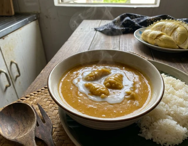 Serawa Durian — Serawa durian ialah pencuci mulut tradisional Melayu — isi durian dimasak lemak