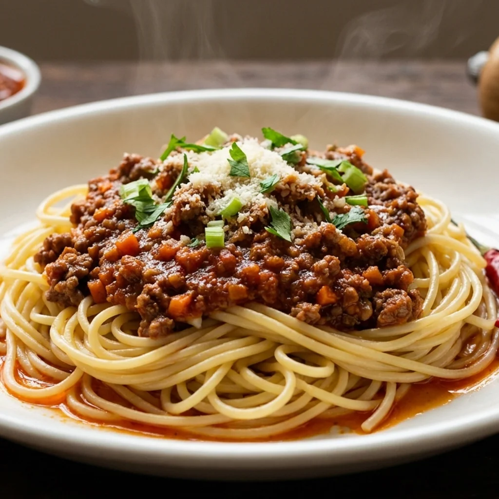 Spaghetti Bolognese Daging Cincang Halal Ala Malaysia
