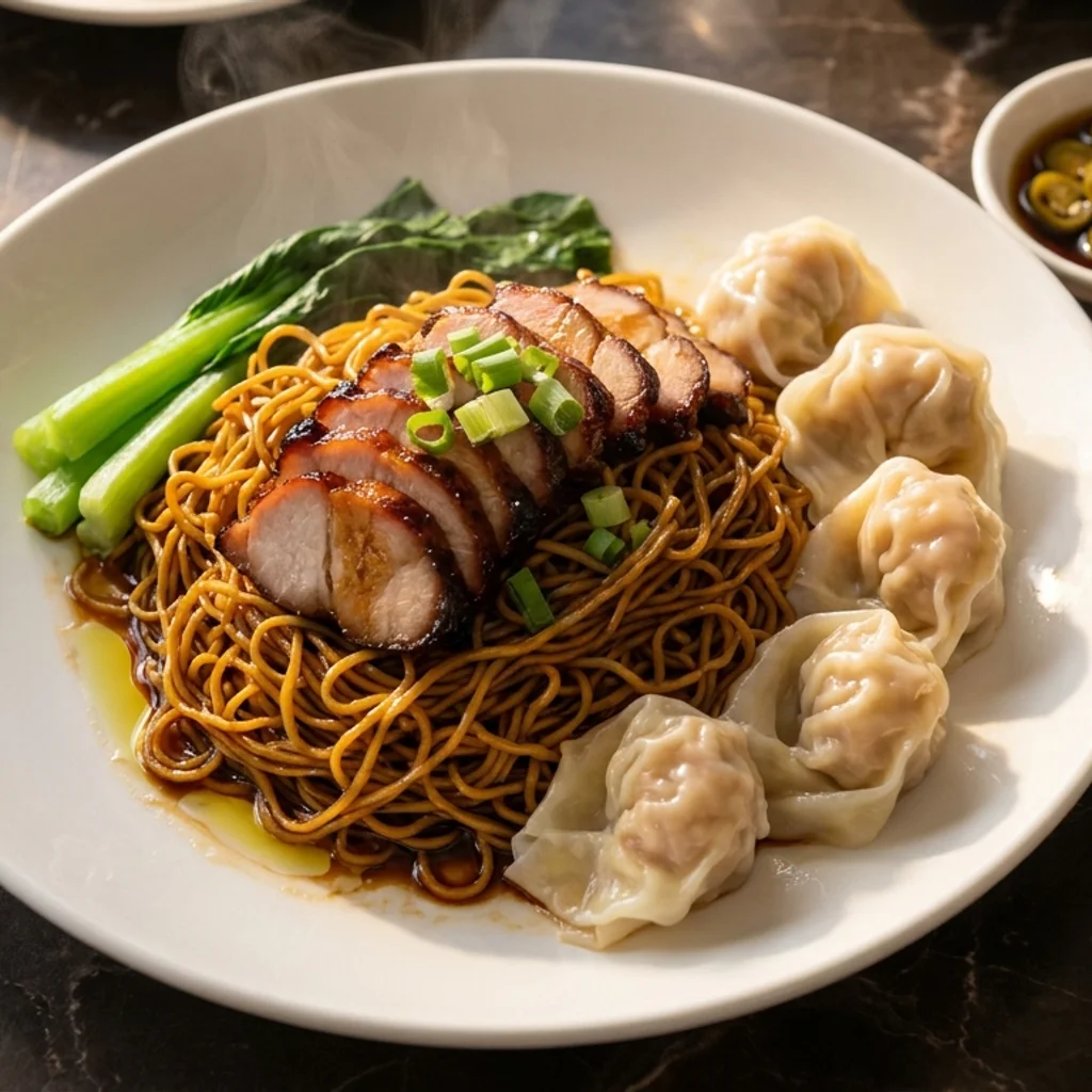 Wantan Mee Halal Charsiu Ayam Madu
